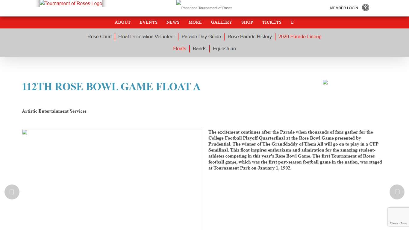 2026 Lineup Floats - Tournament of Roses