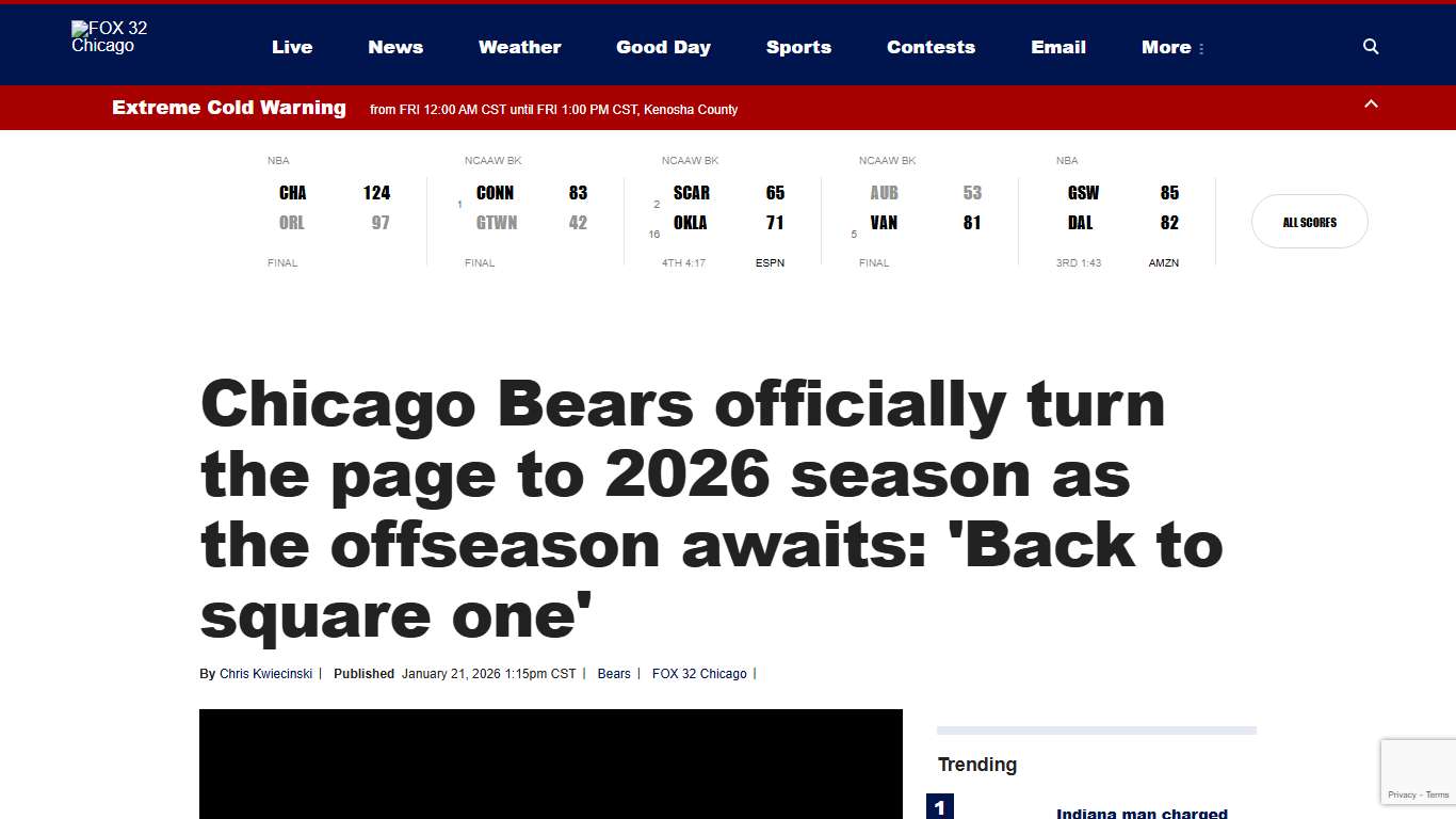 Chicago Bears officially turn the page to 2026 season as the offseason awaits FOX 32 Chicago